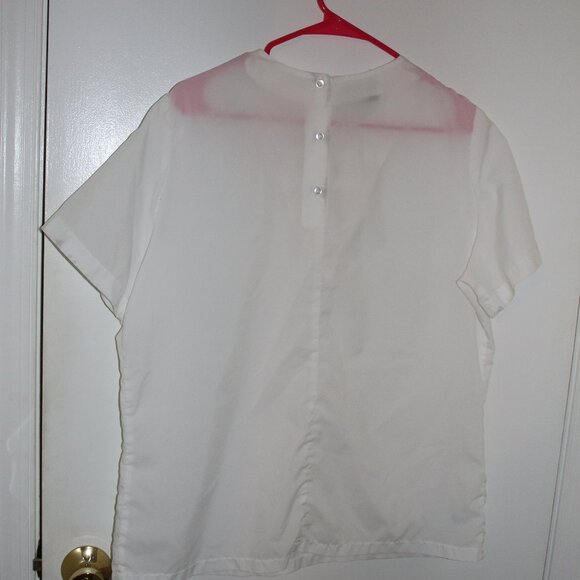 Vintage Bradley White Blouse - Picture 2 of 2